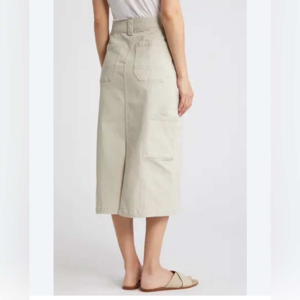 Wit & Wisdom 'Ab'Solution High Rise Utility Skirt-cream multiple pockets size 10 - Picture 8 of 8